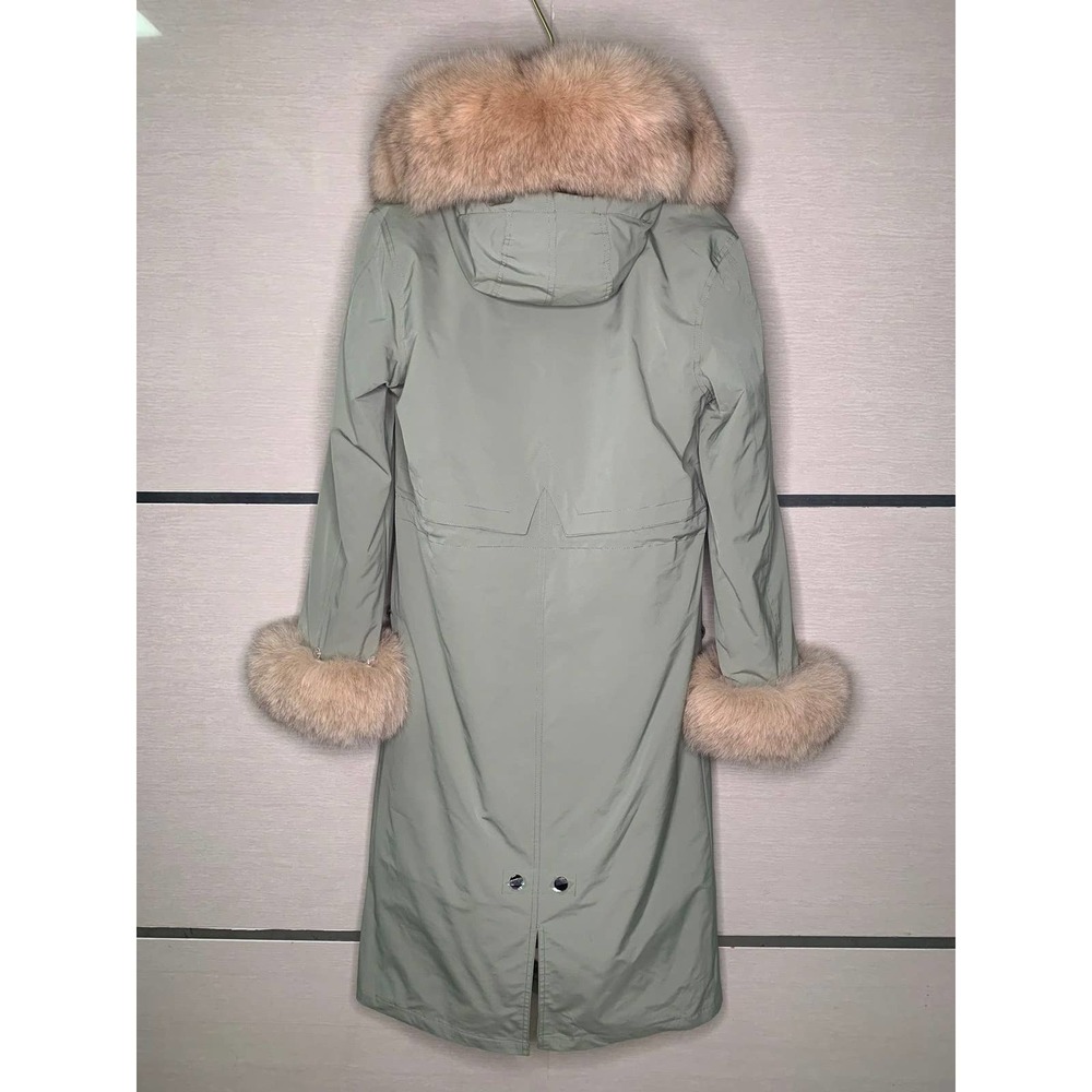 NEW MR& MRS style rabbit and fox fur parker coat - Picture 8 of 14